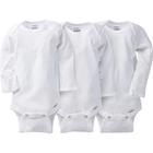 Best Baby Mittens: Gerber Long Sleeve Bodysuit with Mitten Cuffs