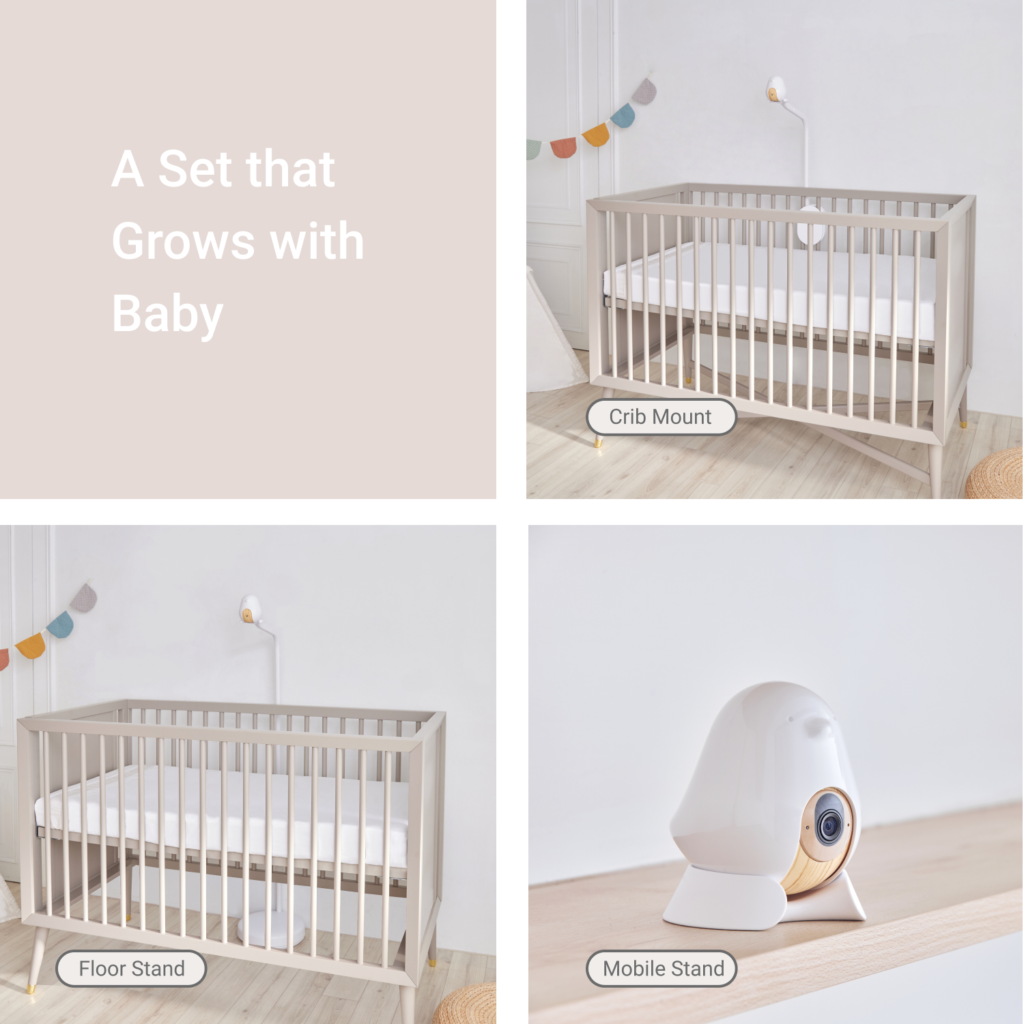 where to mount baby monitor camera?