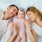 baby sleeping safe and soundly with parents